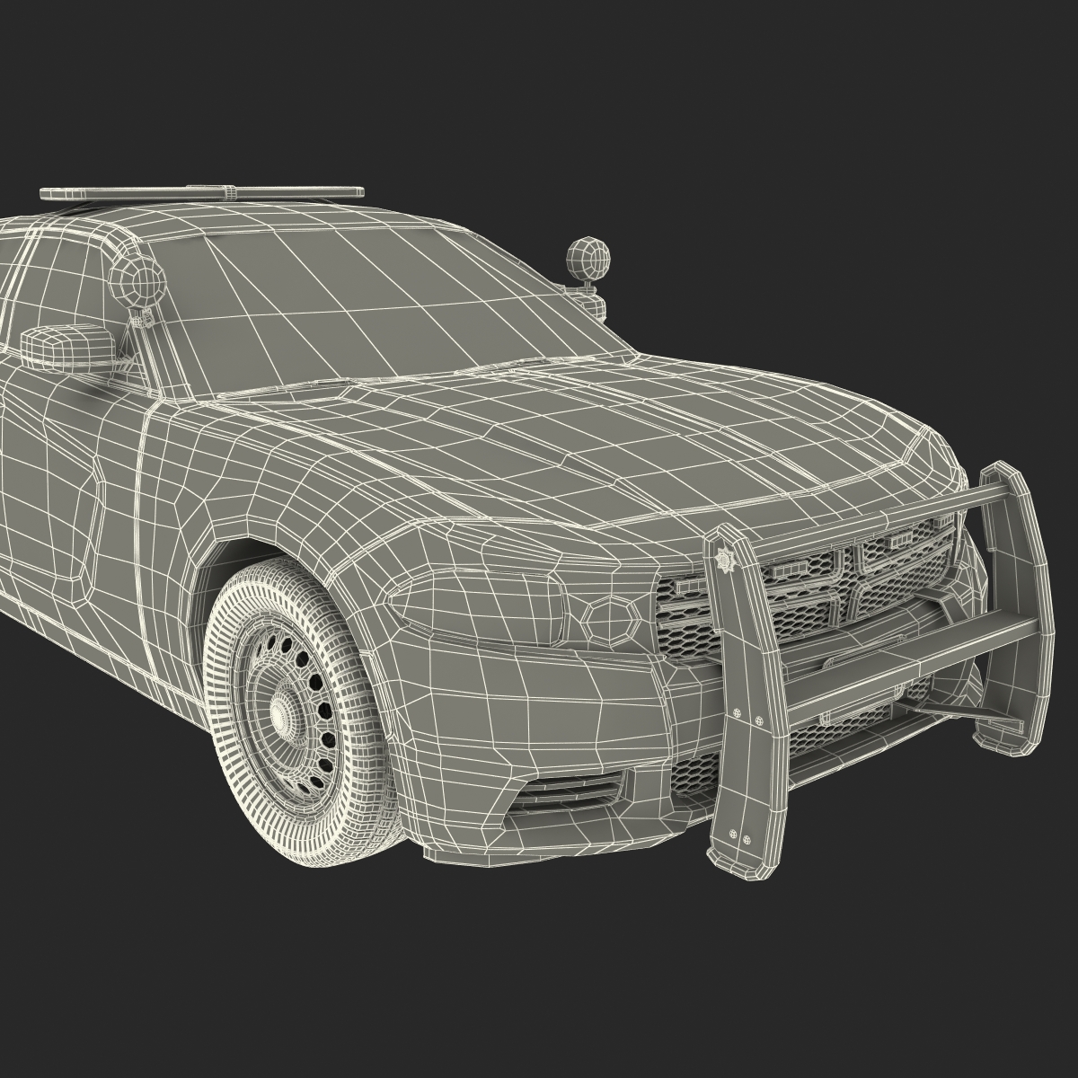 3D Generic Police Car model