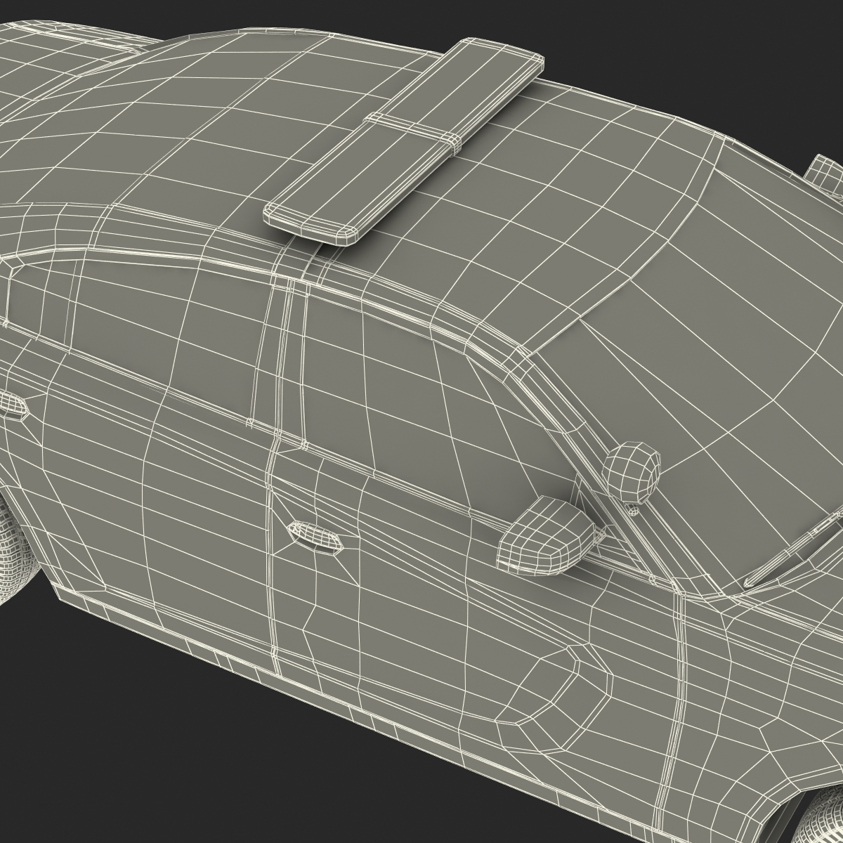 3D Generic Police Car model