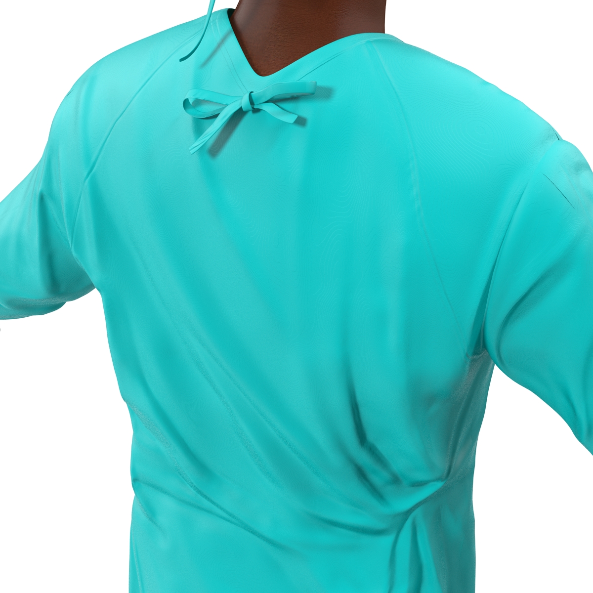 3D Male African American Surgeon 3