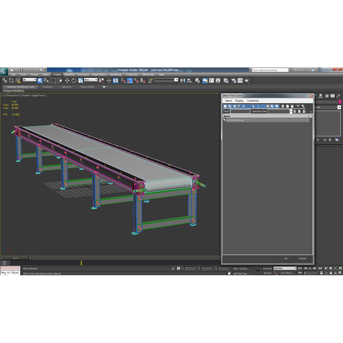 3D Conveyor Belt model