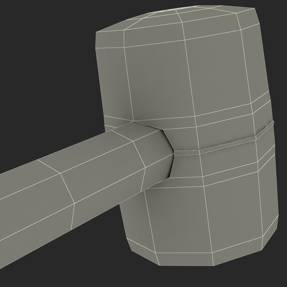 3D Rubber Mallet model