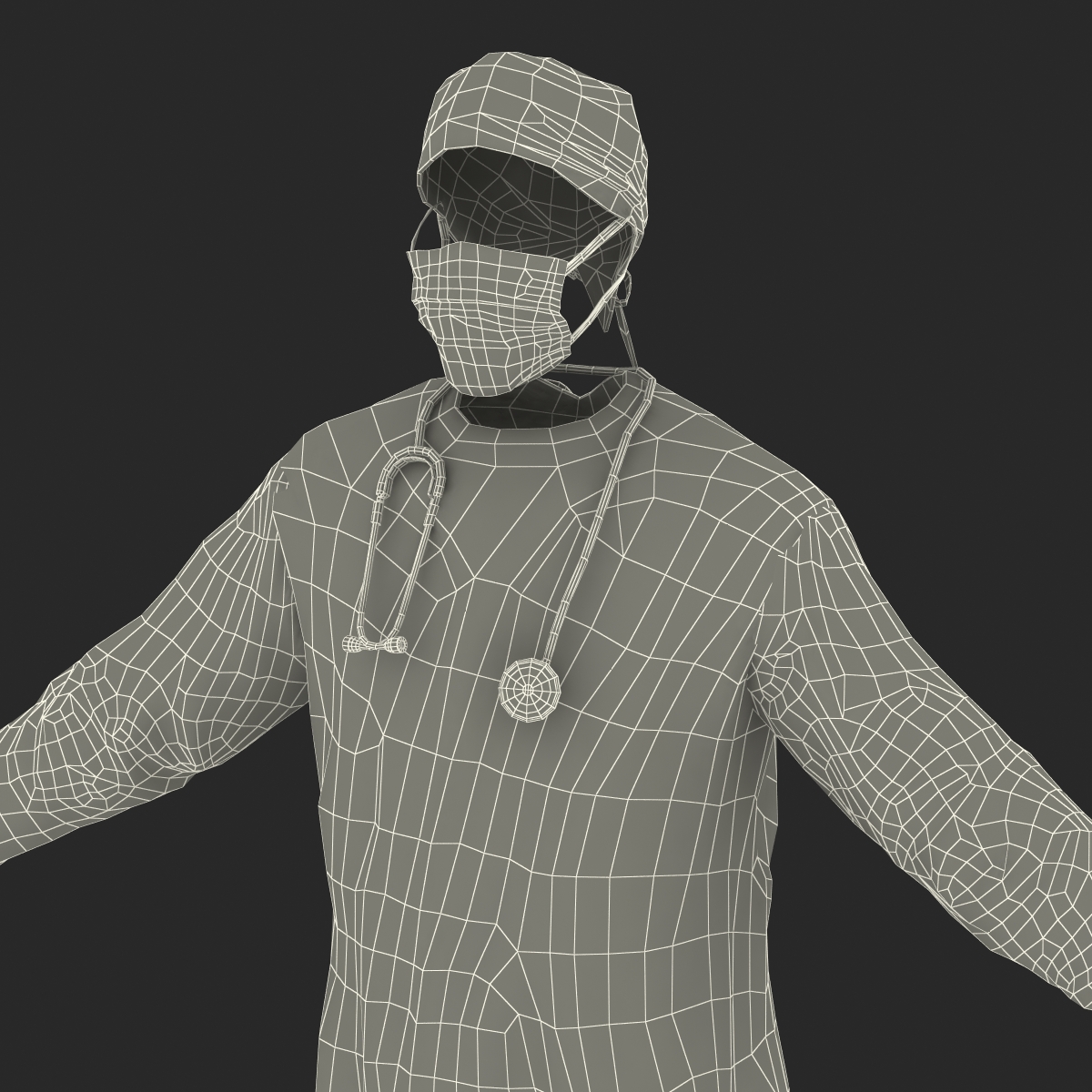 3D Surgeon Dress model