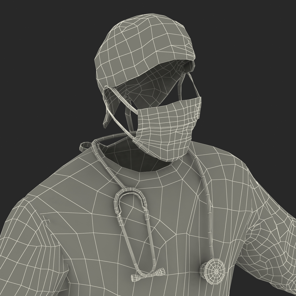 3D Surgeon Dress model