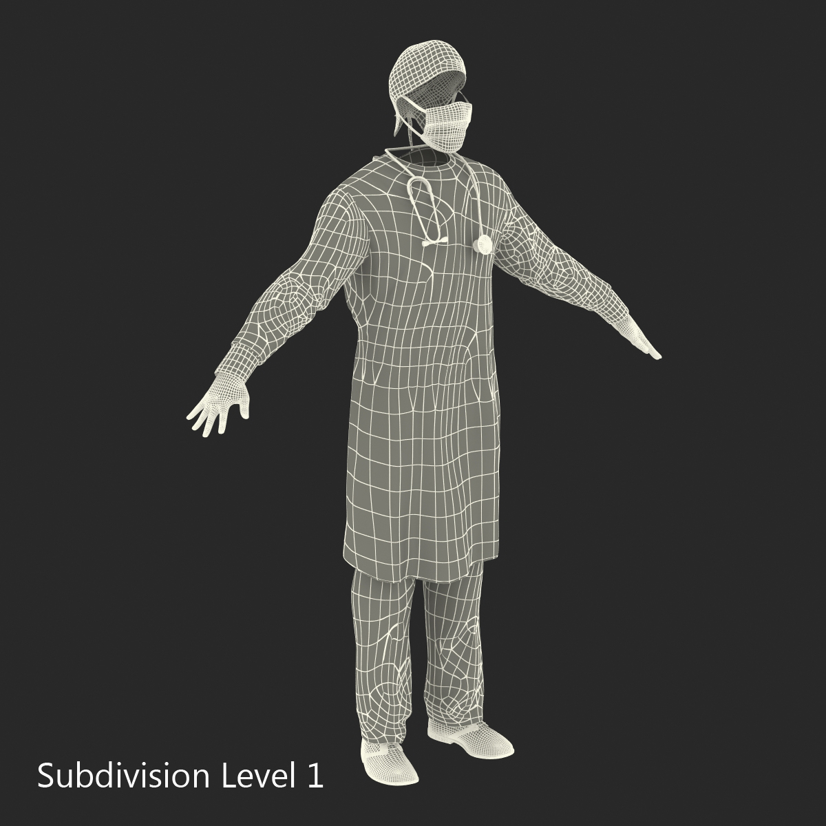 3D model Surgeon Dress 2