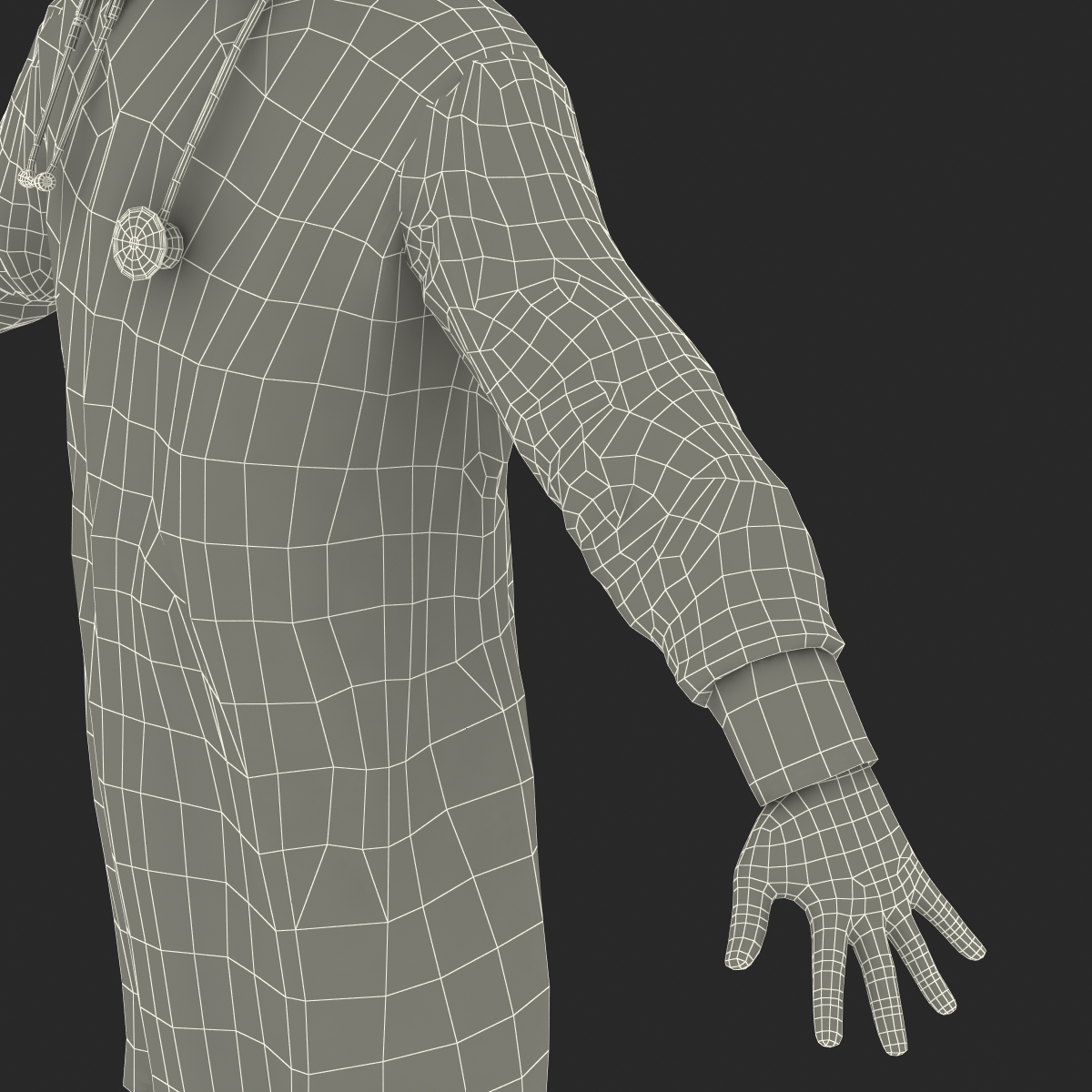 3D model Surgeon Dress 2