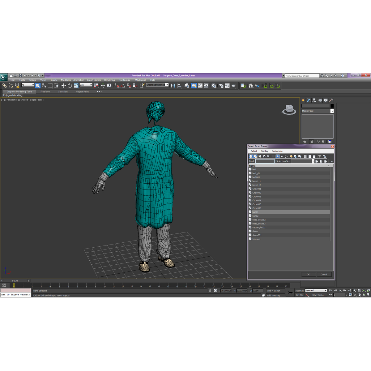 3D model Surgeon Dress 3