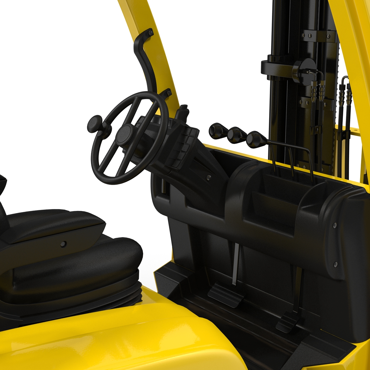 3D model Forklift Rigged