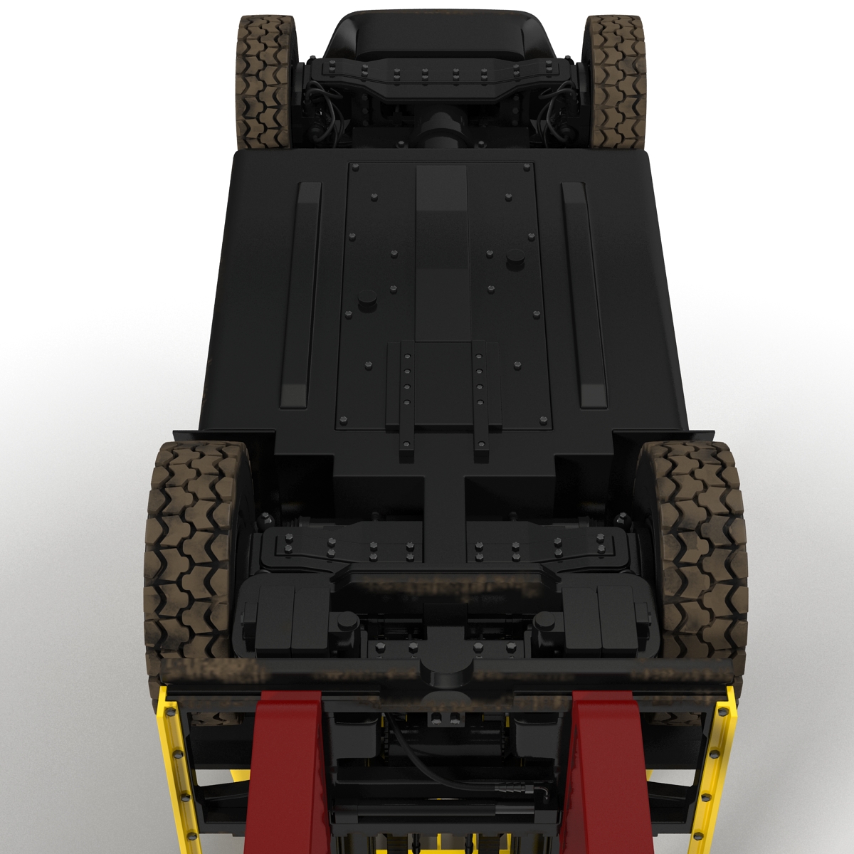 3D model Forklift Rigged