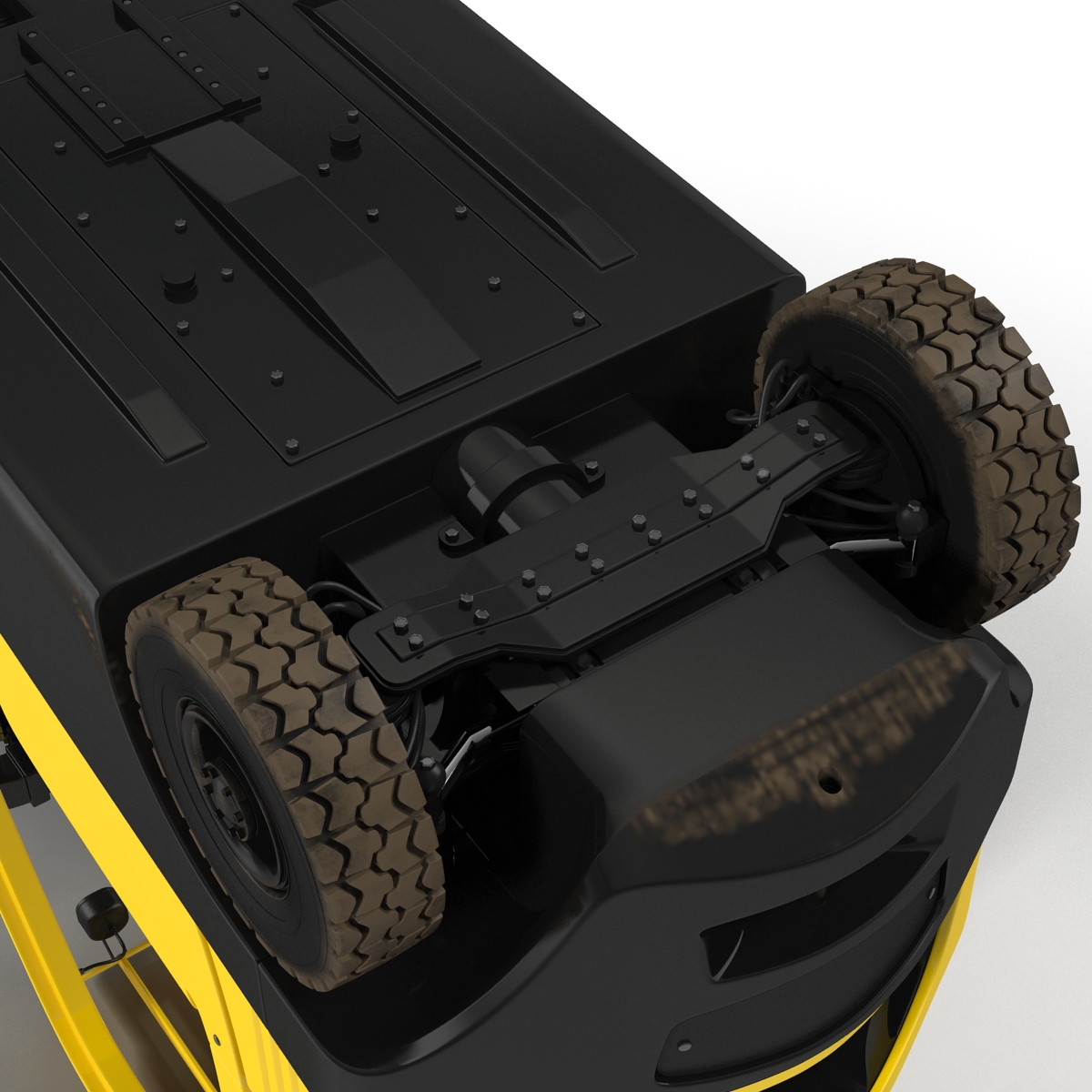 3D model Forklift Rigged