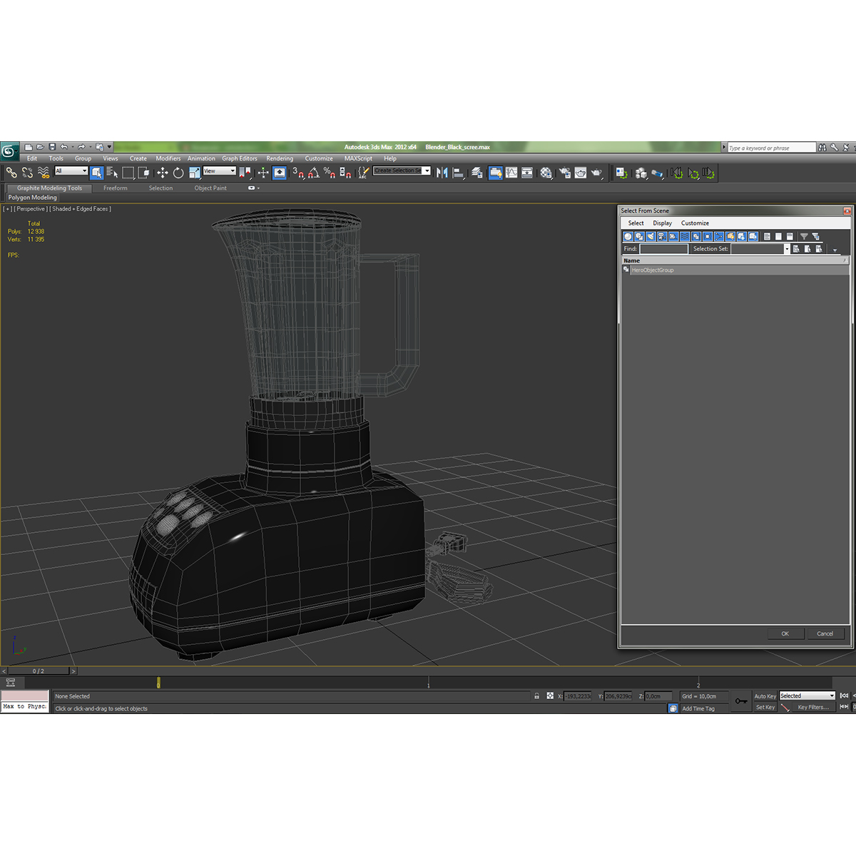 3D Blender Black model