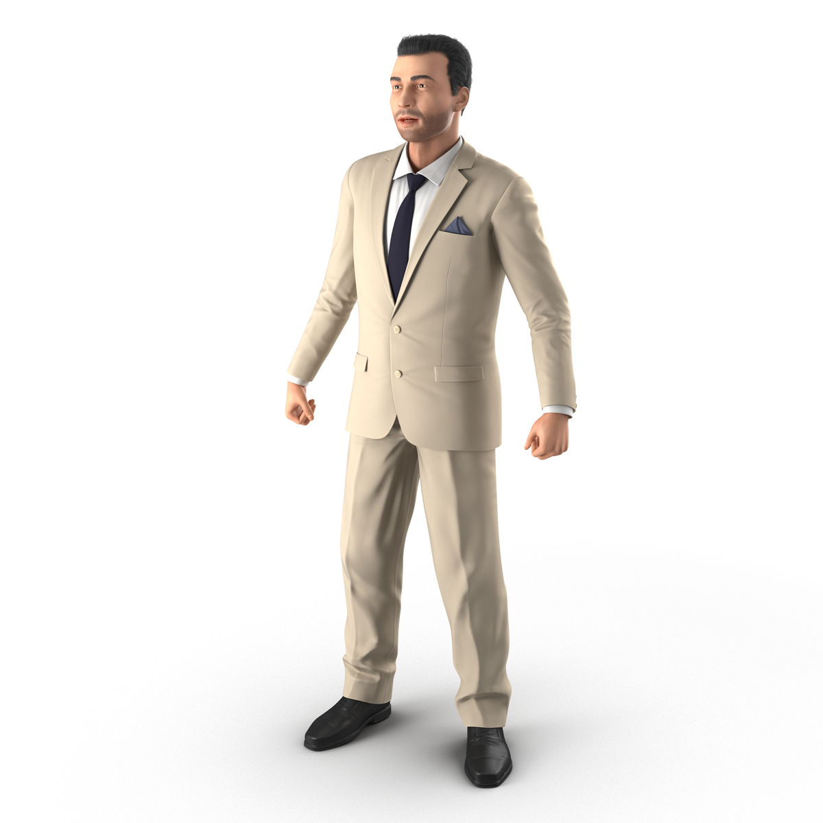 Mediterranean Businessman Rigged 2 3D model