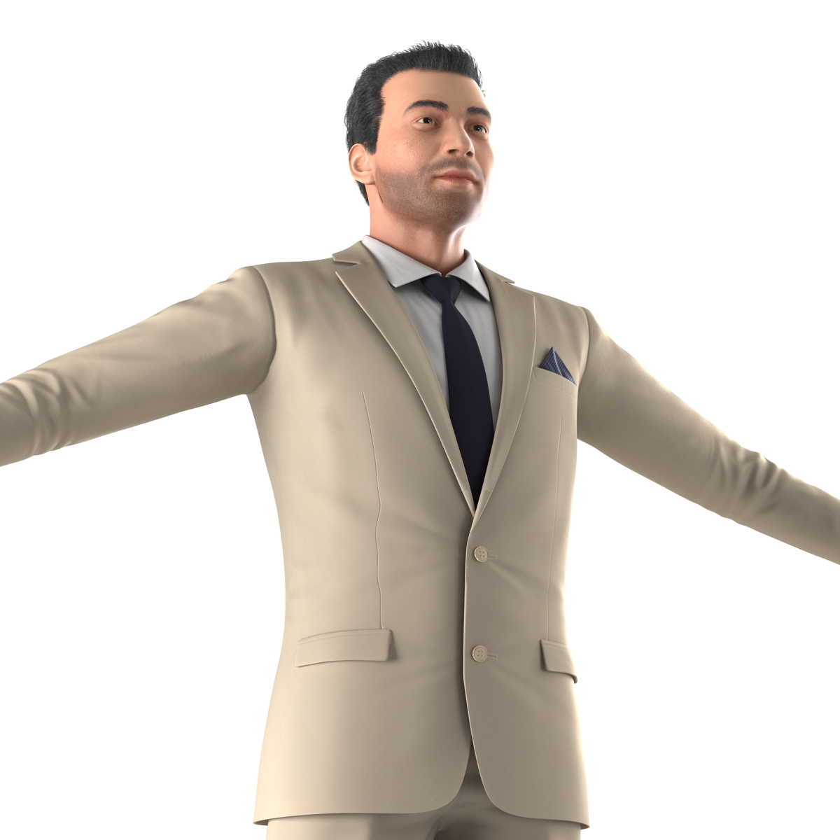 Mediterranean Businessman Rigged 2 3D model