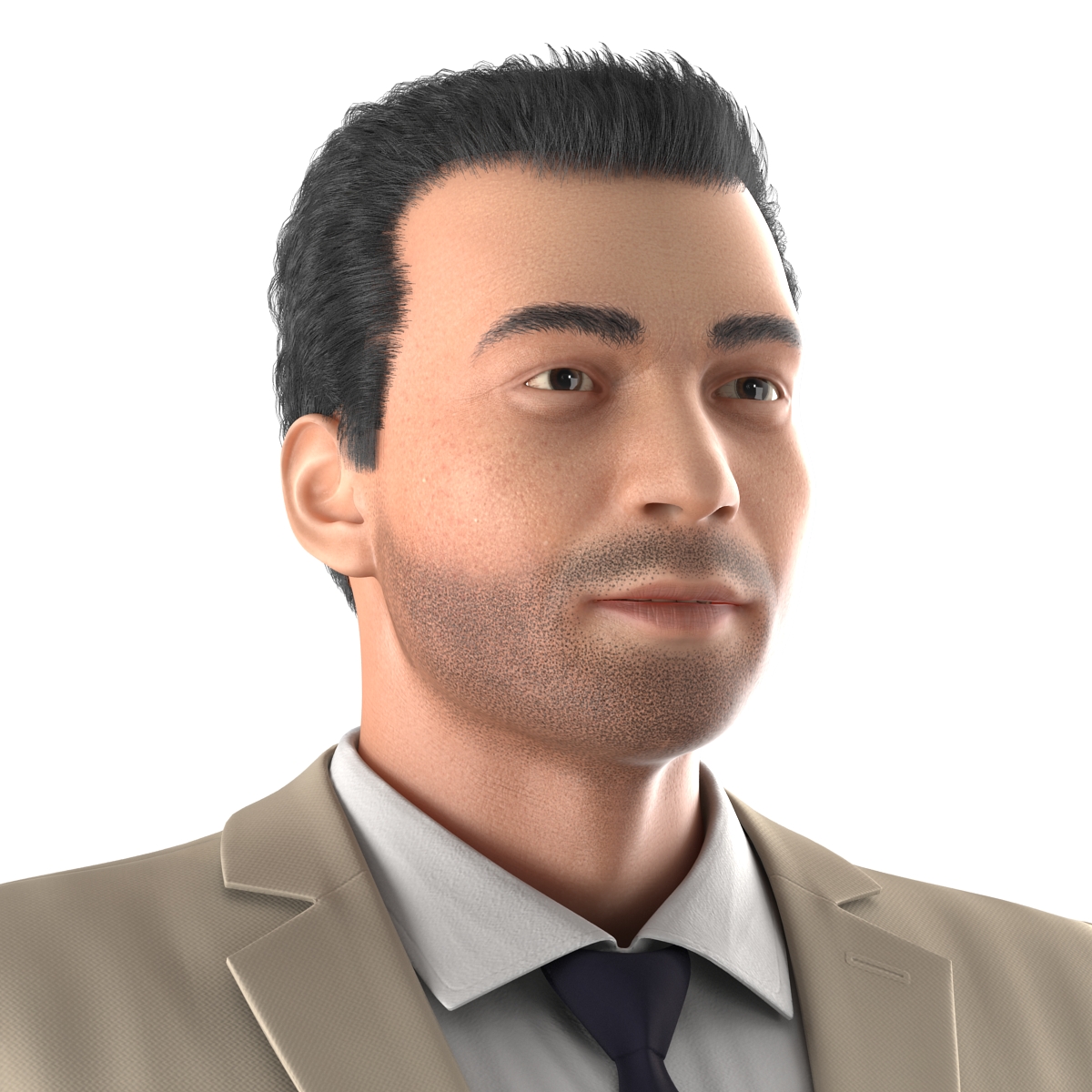 Mediterranean Businessman Rigged 2 3D model