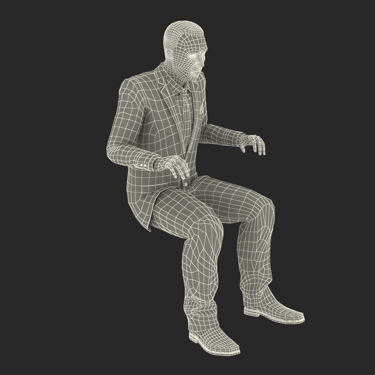 Mediterranean Businessman Rigged 2 3D model