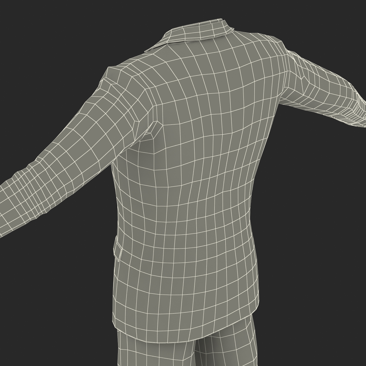 3D model Men Suit 9