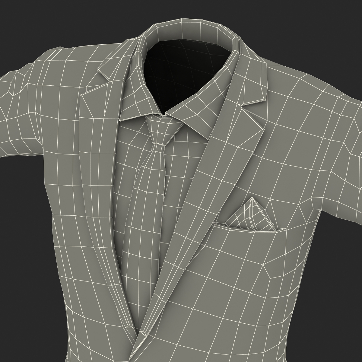 3D model Men Suit 9