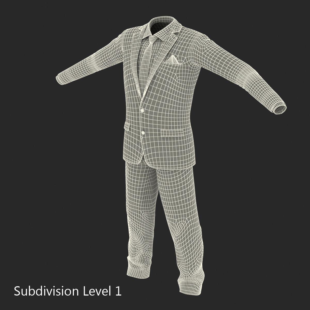 3D Men Suit 10