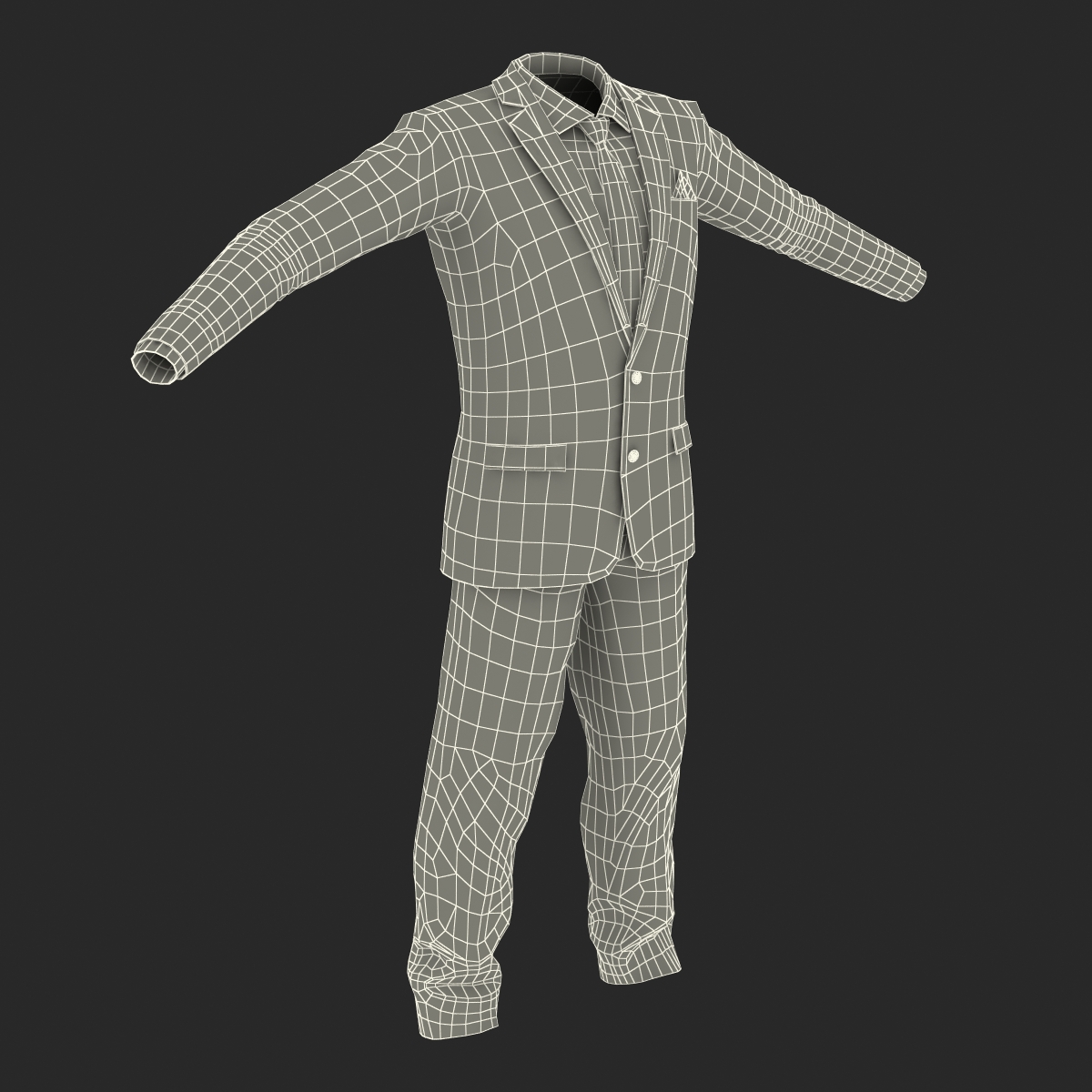 3D Men Suit 10