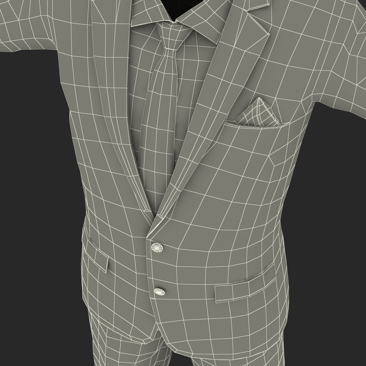 3D Men Suit 10