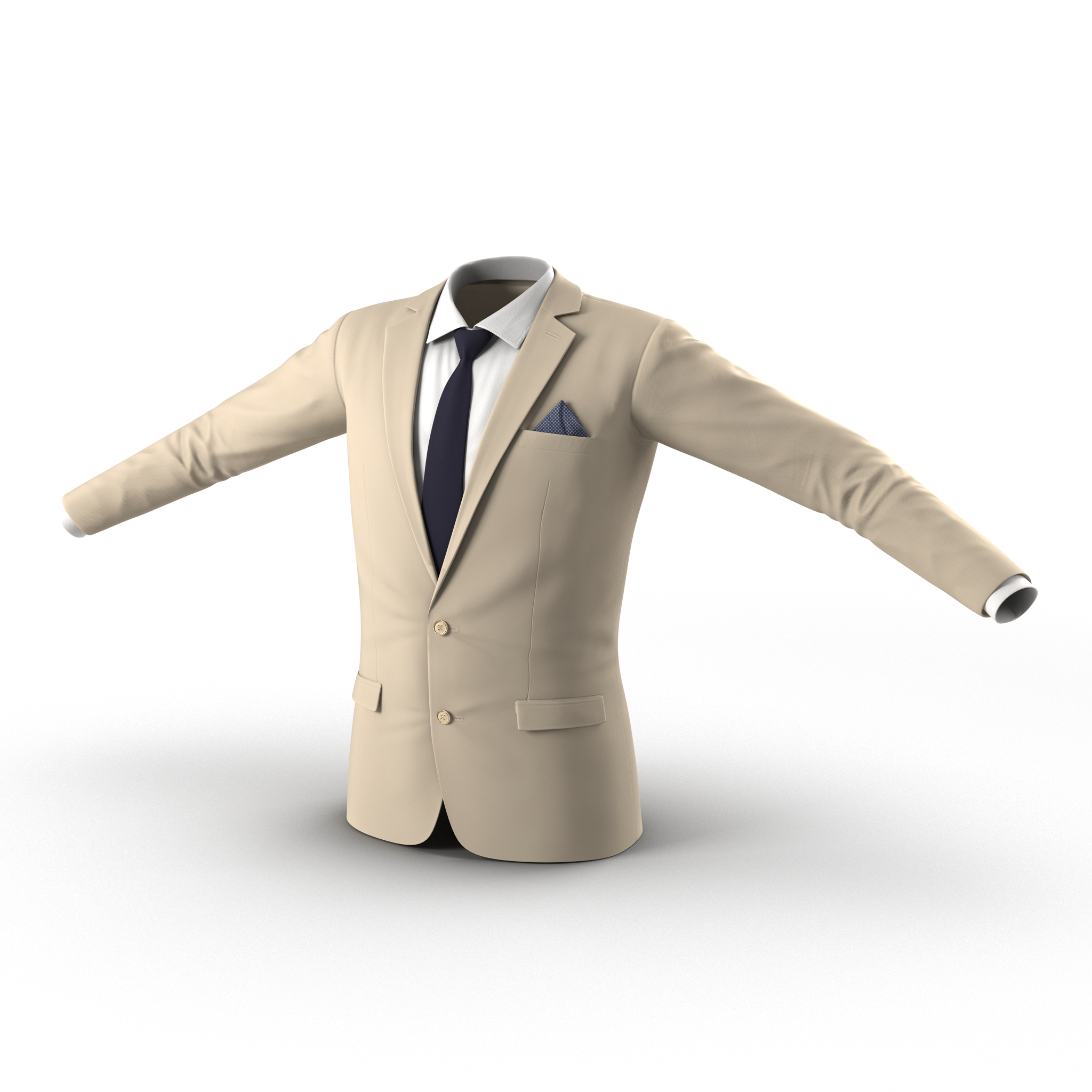 3D Mens Suit Jacket 8 model