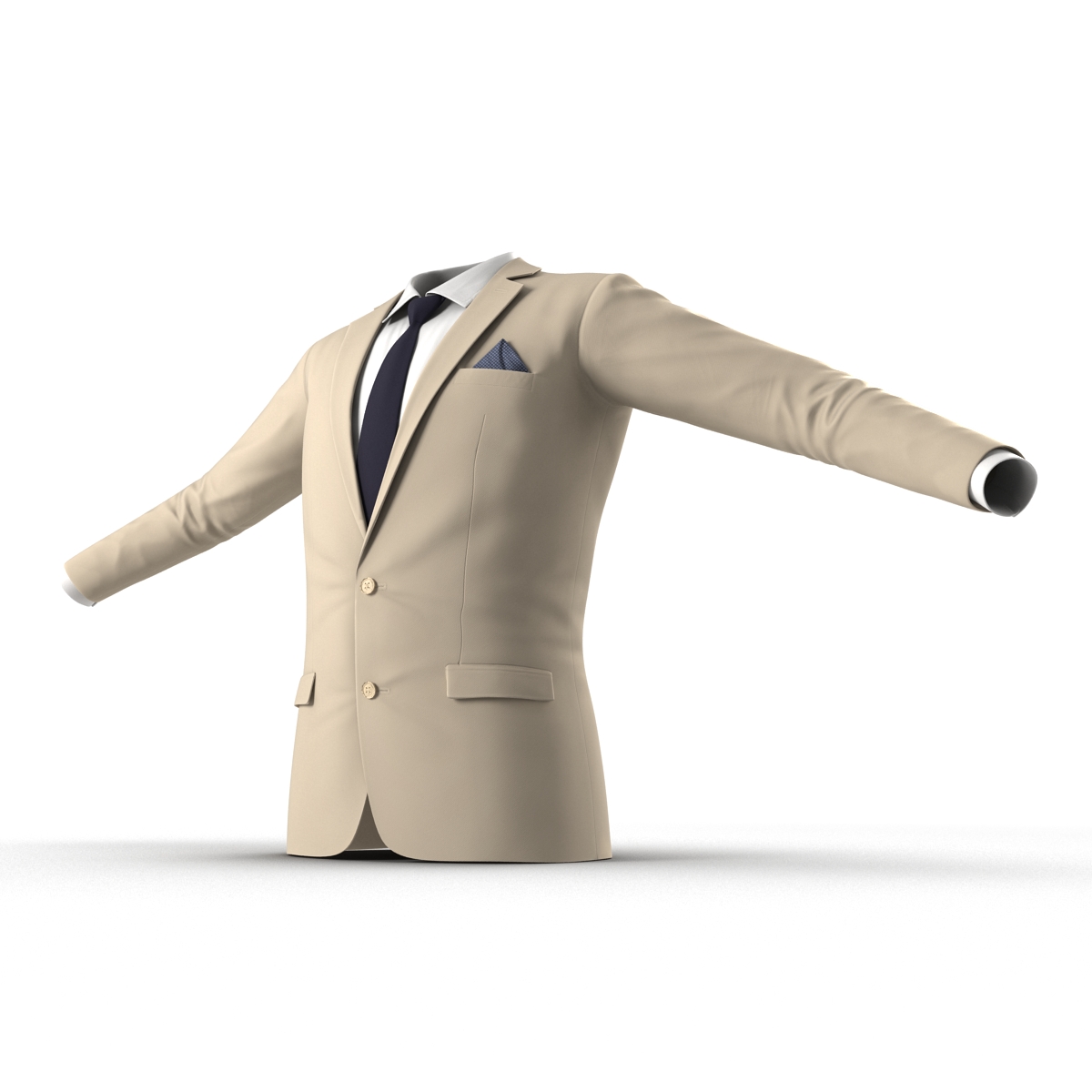 3D Mens Suit Jacket 8 model