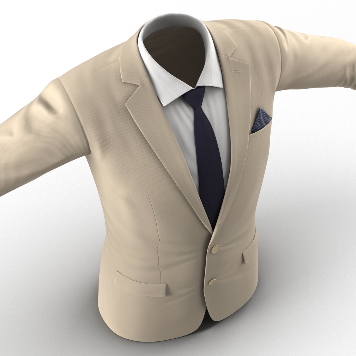 3D Mens Suit Jacket 8 model