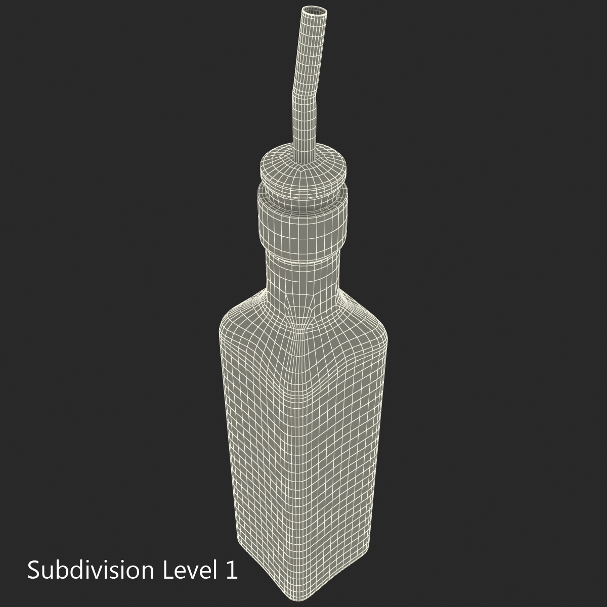 3D Olive Oil Bottle