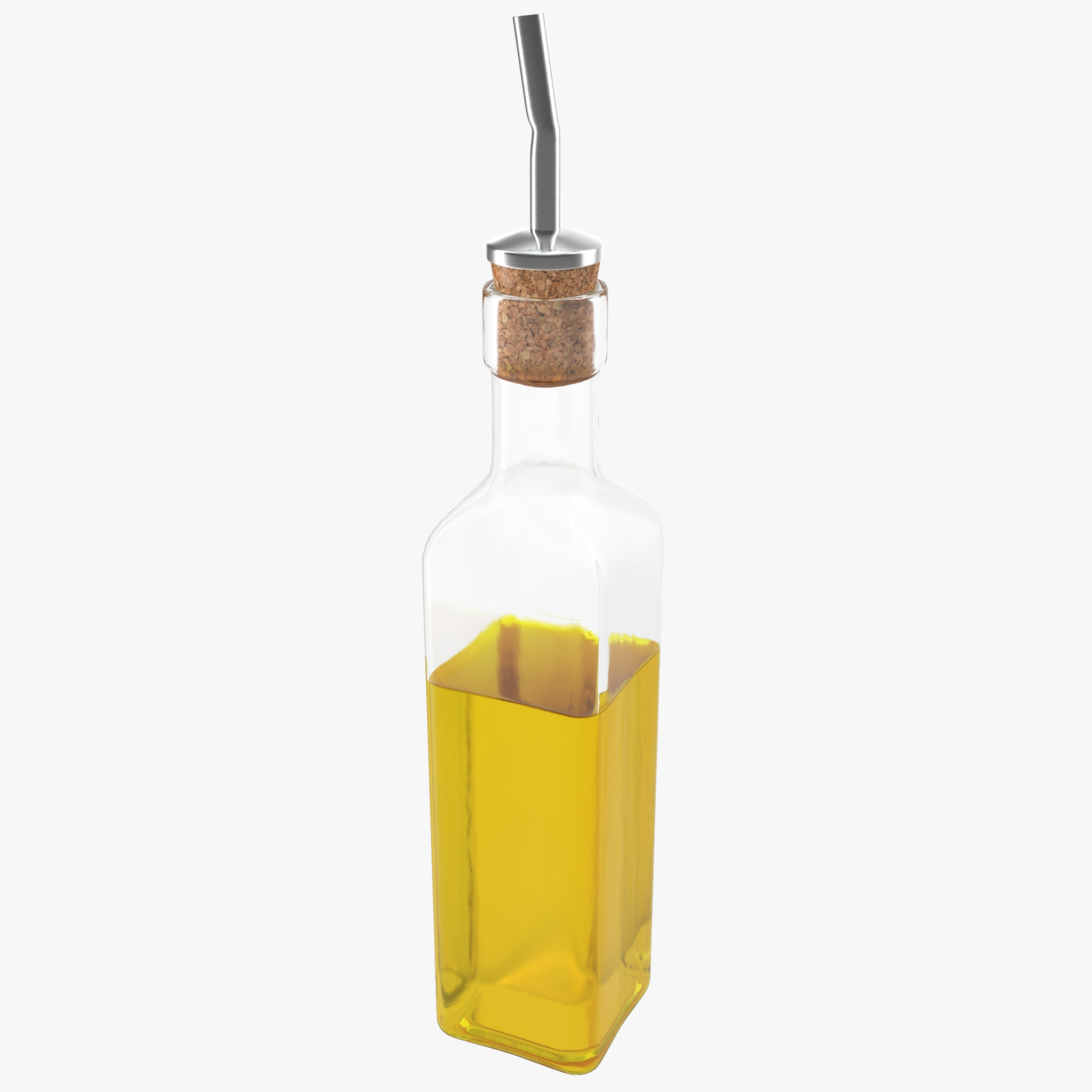 3D Olive Oil Bottle