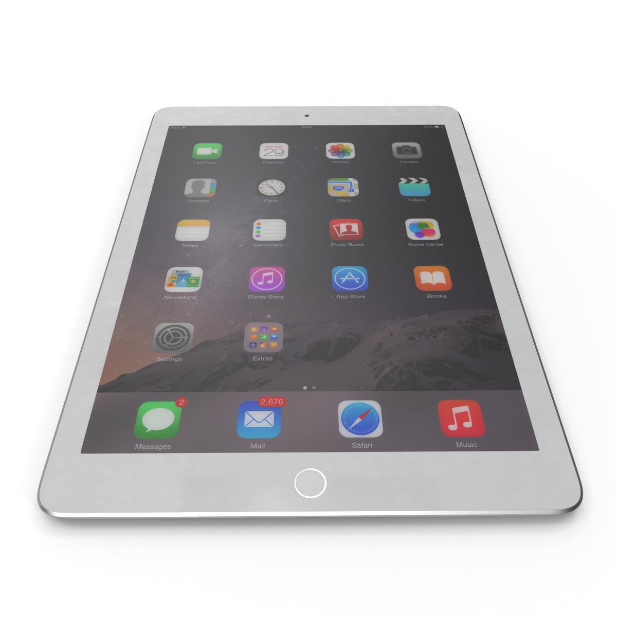 iPad Air 2 Silver 2 3D model