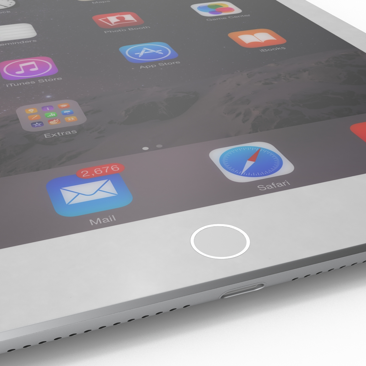 iPad Air 2 Silver 2 3D model