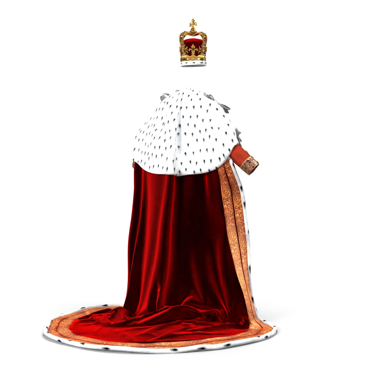 3D Royal King Costume model