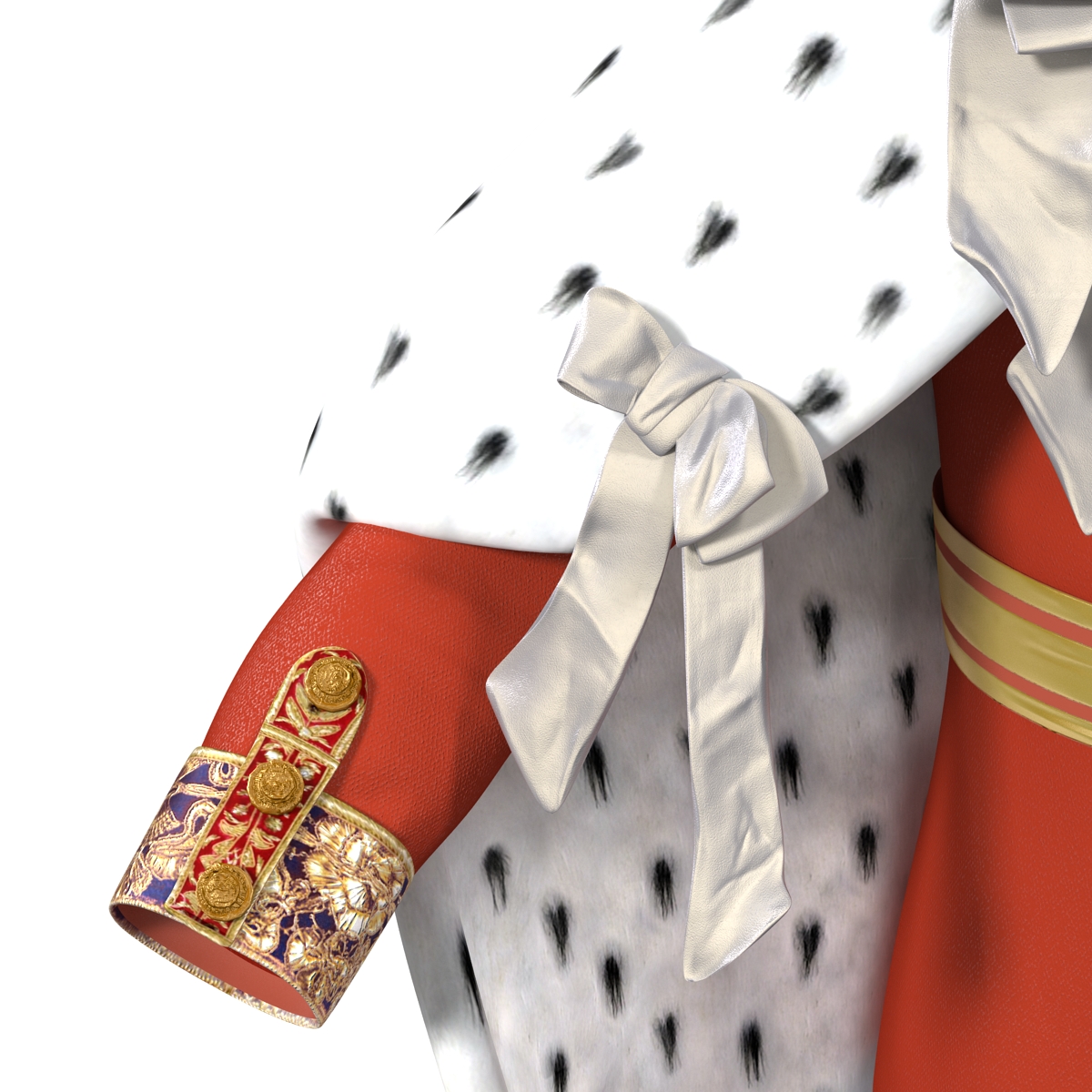 3D Royal King Costume model