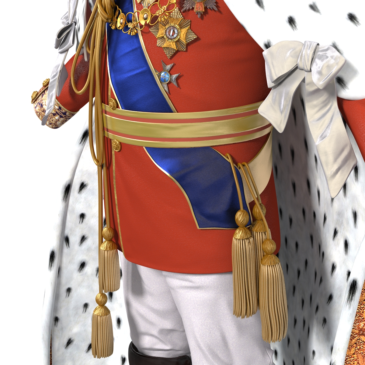 3D Royal King Costume model