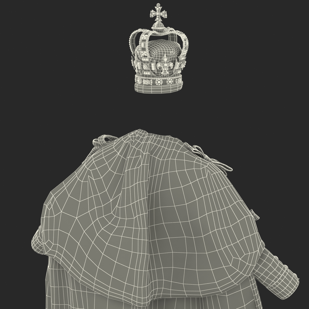 3D Royal King Costume model