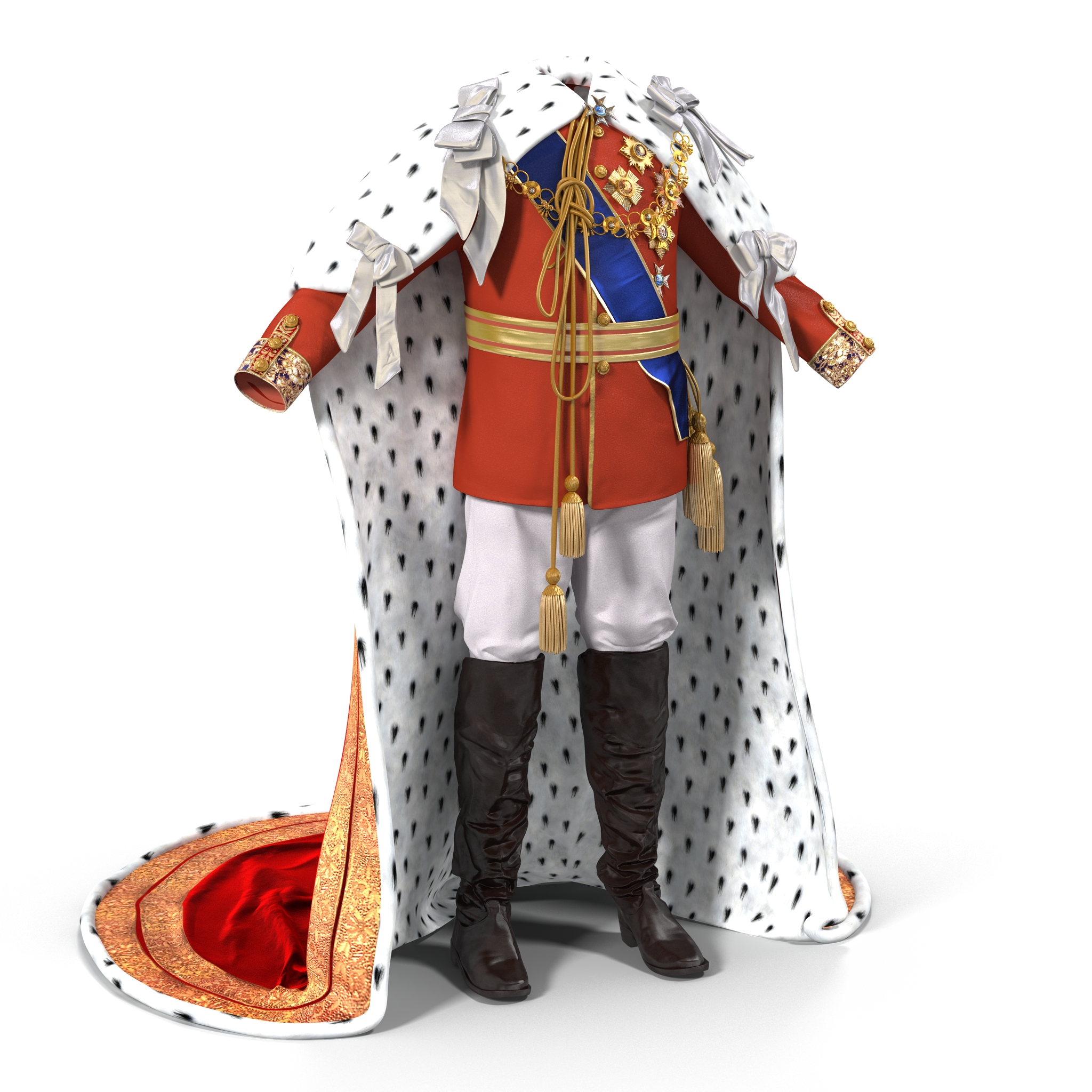 3D model Royal King Costume 2