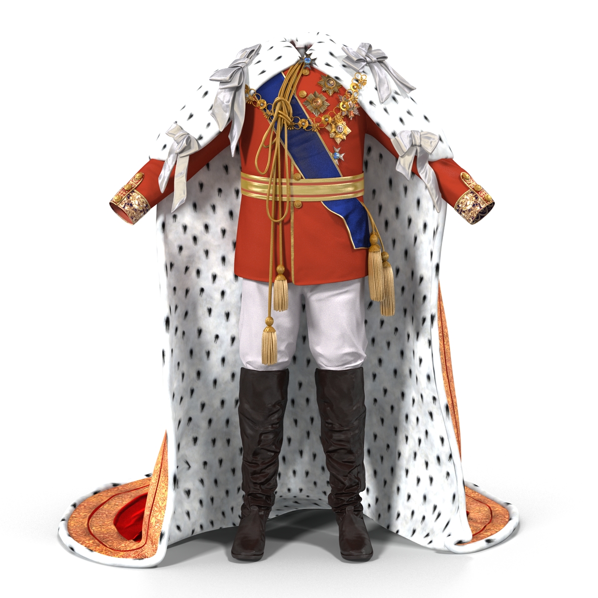 3D model Royal King Costume 2