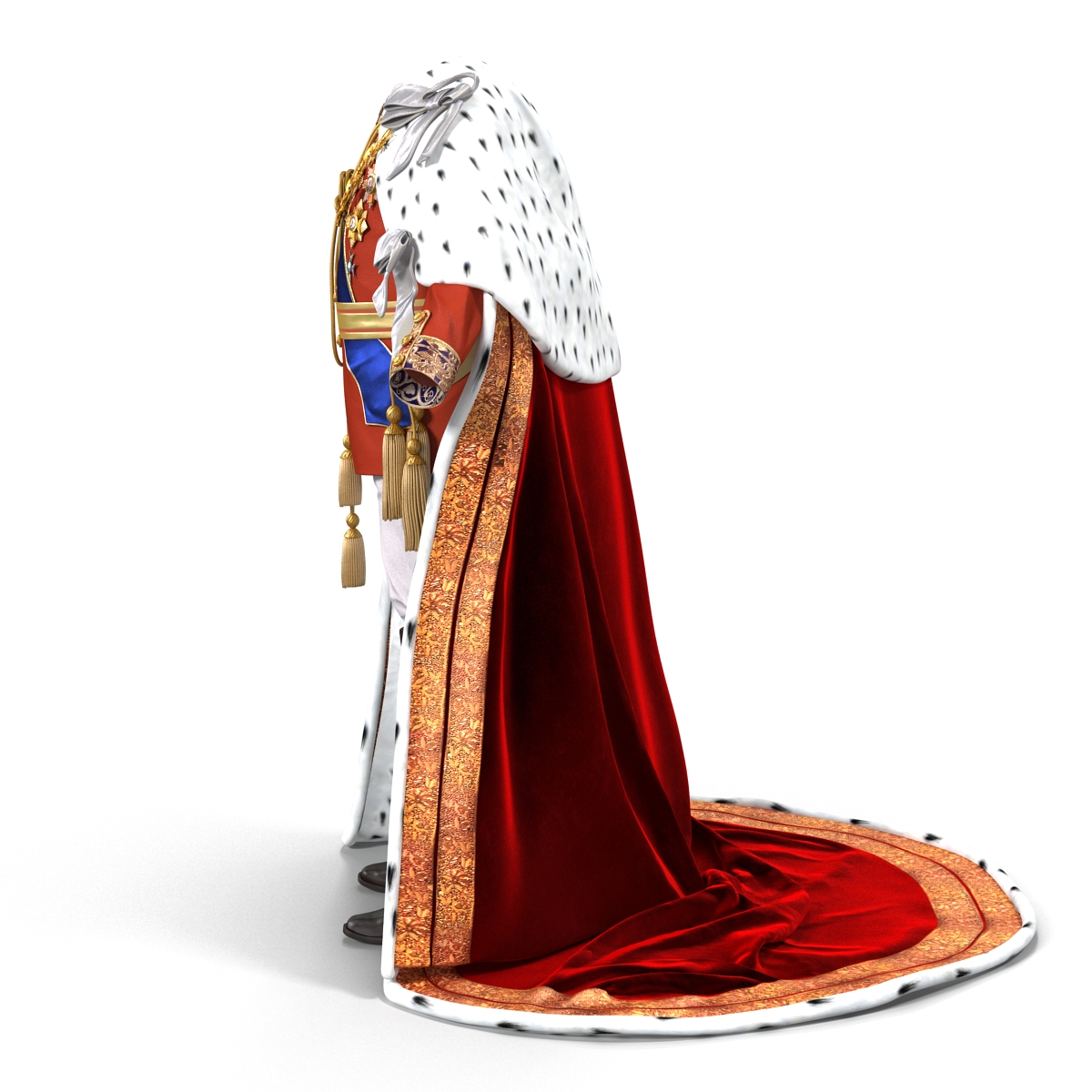 3D model Royal King Costume 2