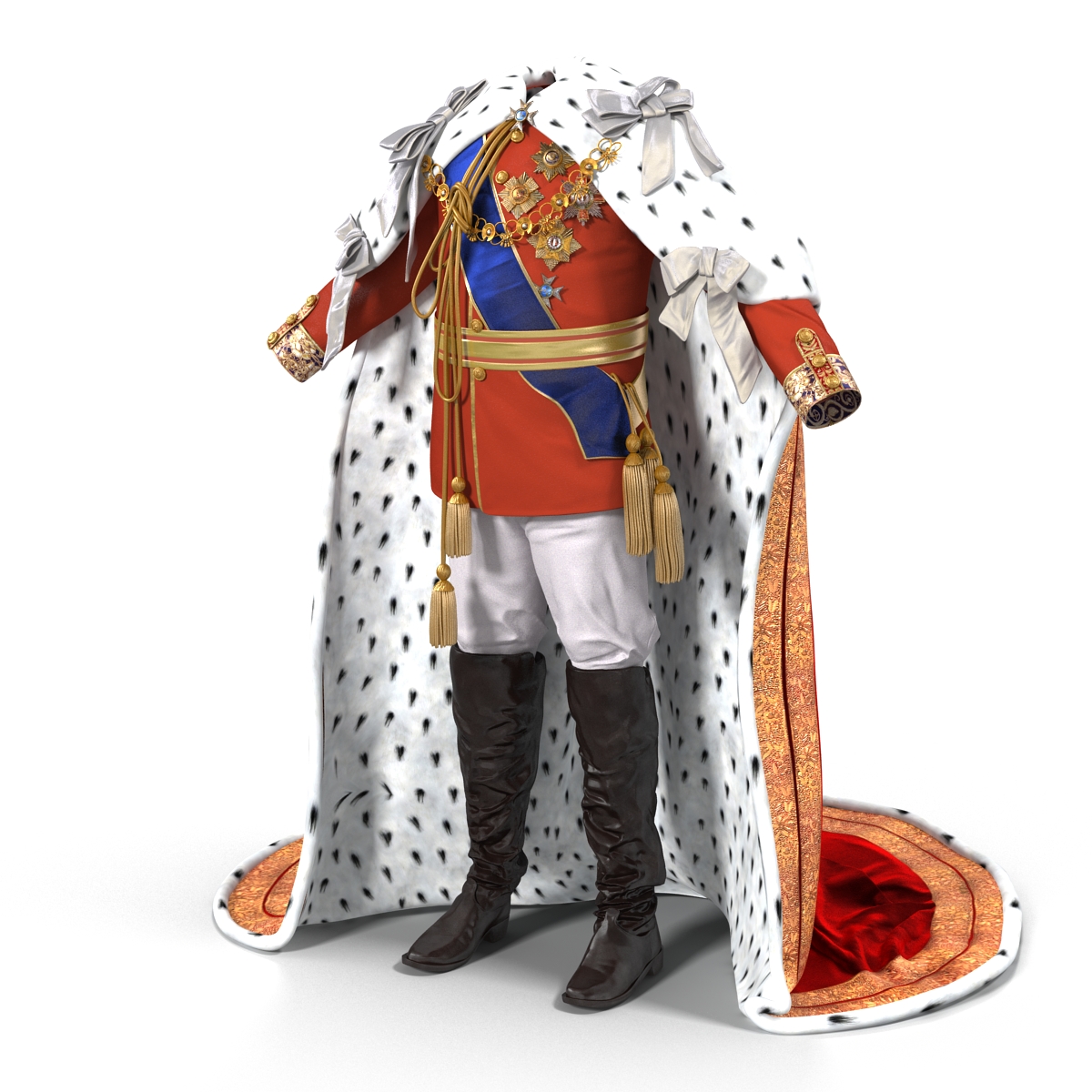 3D model Royal King Costume 2