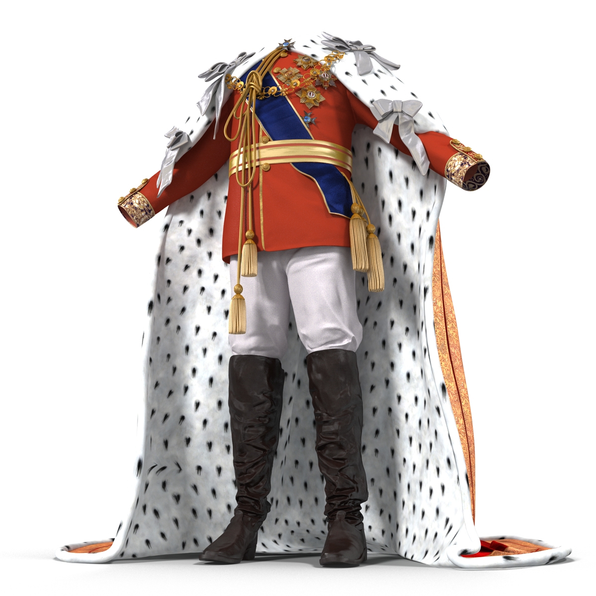 3D model Royal King Costume 2