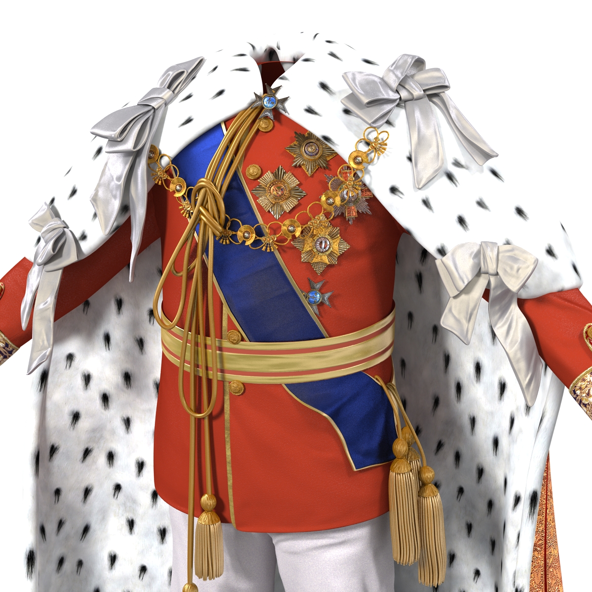 3D model Royal King Costume 2