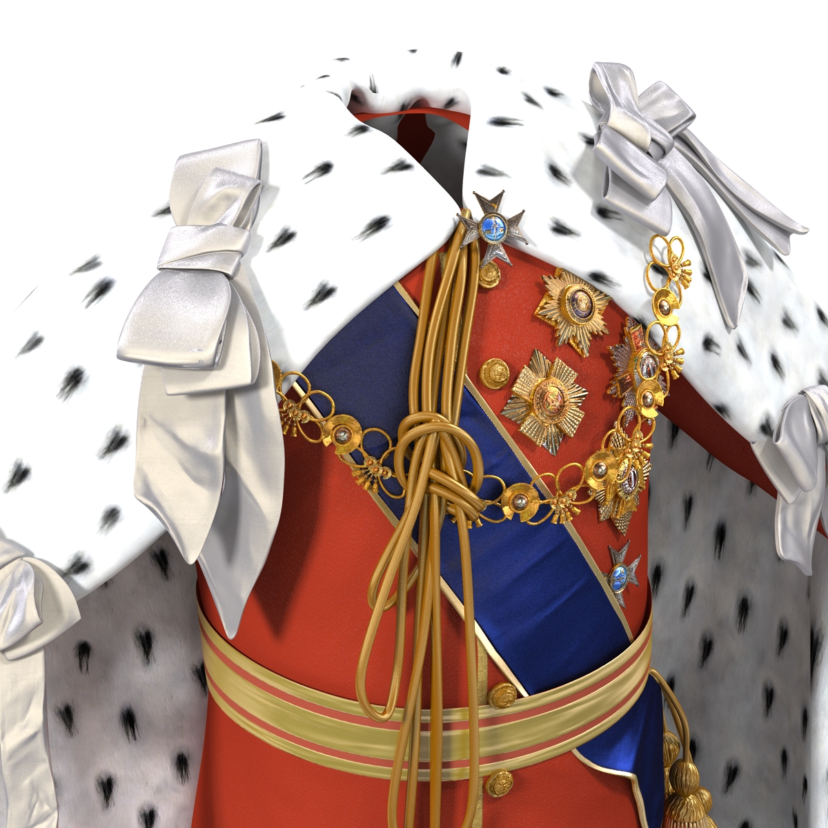 3D model Royal King Costume 2