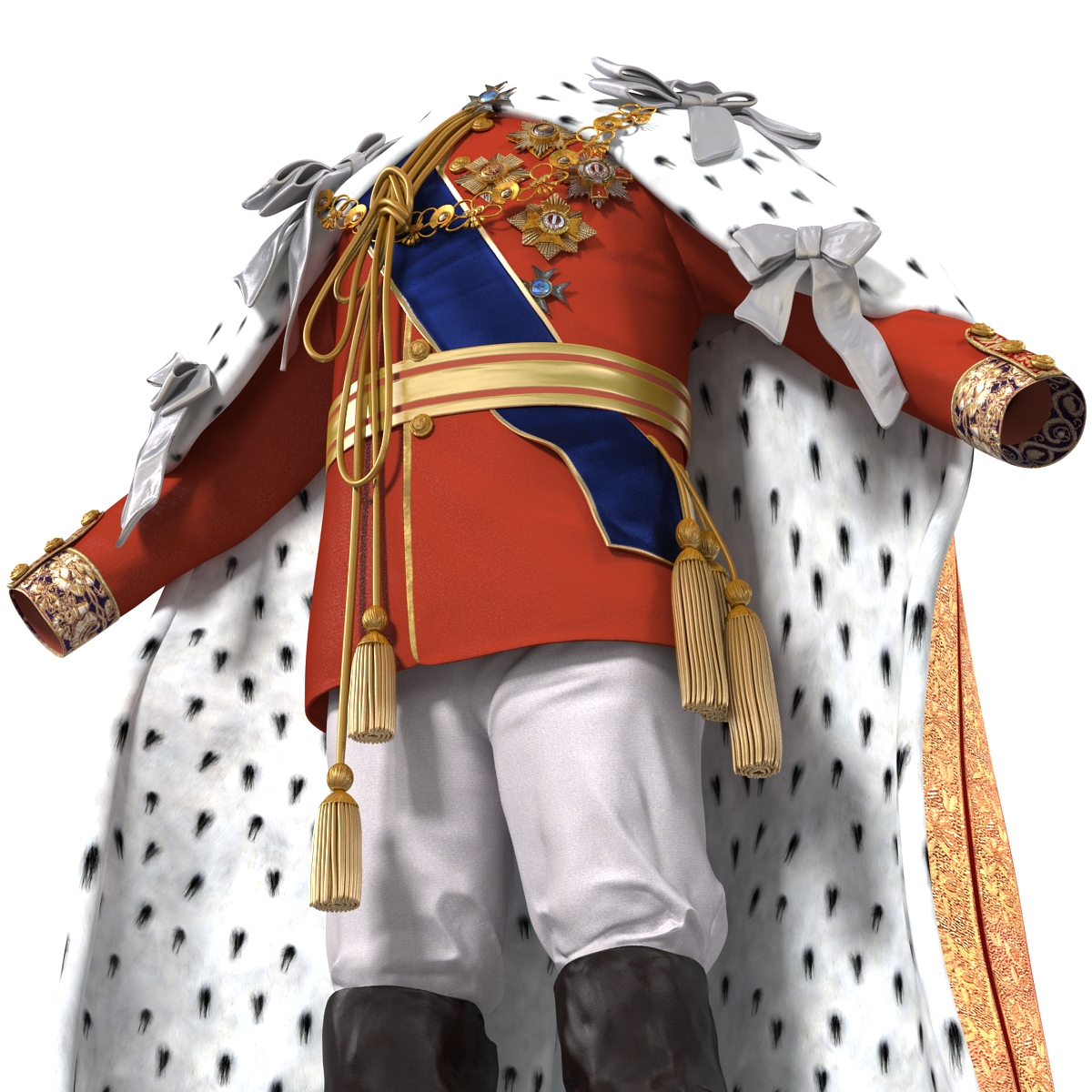 3D model Royal King Costume 2