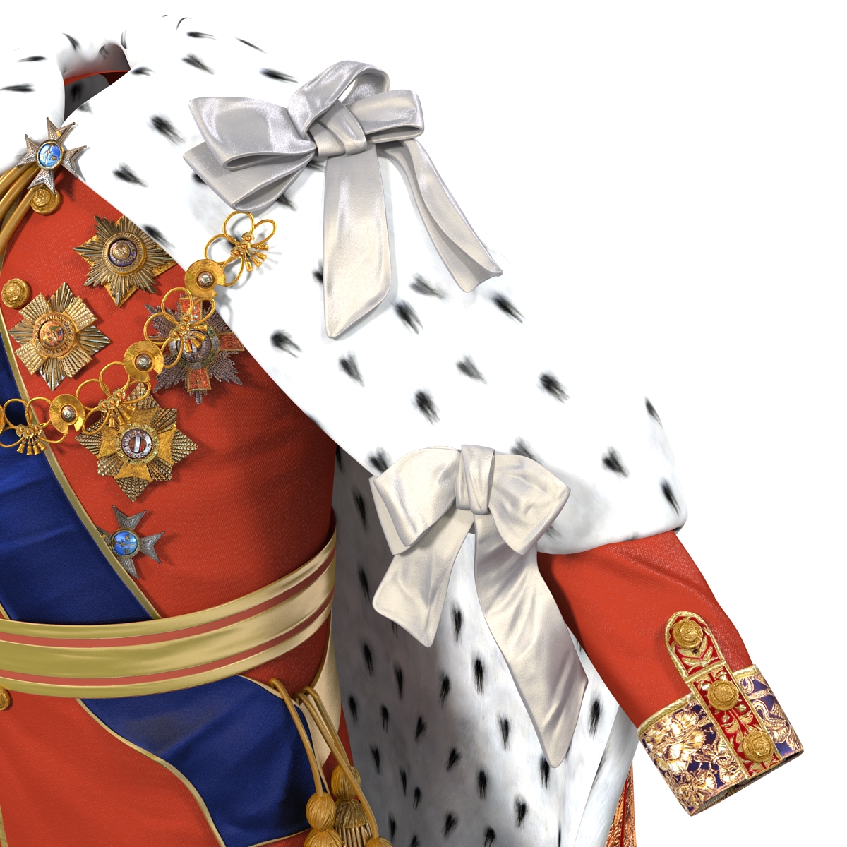 3D model Royal King Costume 2