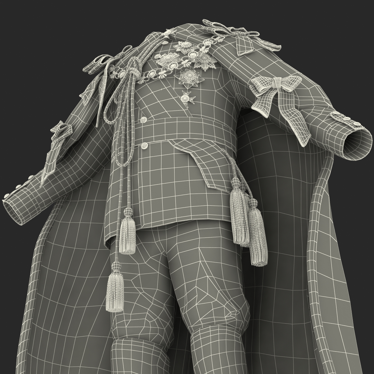 3D model Royal King Costume 2