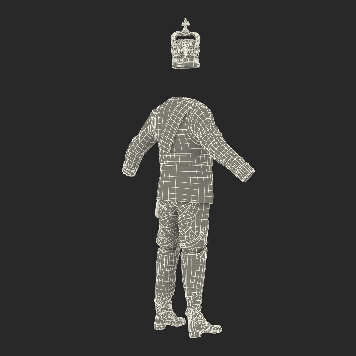 3D model Royal King Costume 3