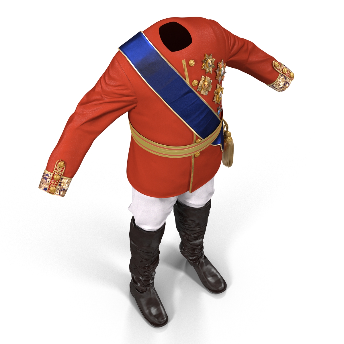 3D model Royal King Costume 4