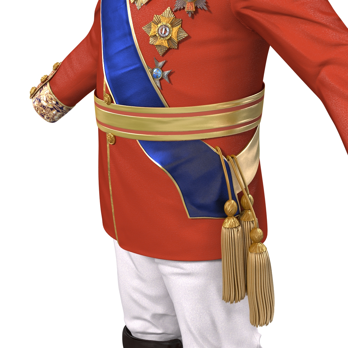 3D model Royal King Costume 4