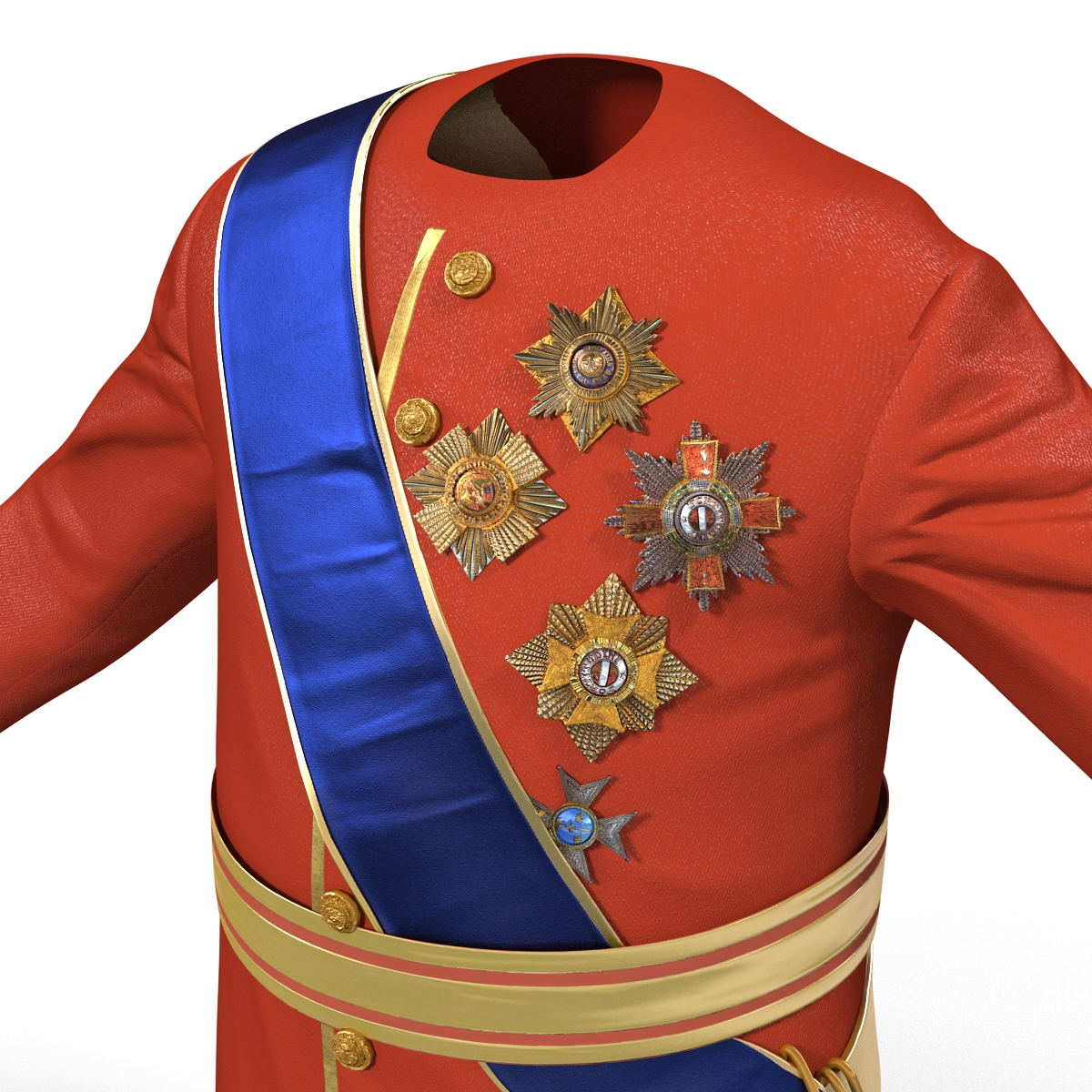 3D model Royal King Costume 5