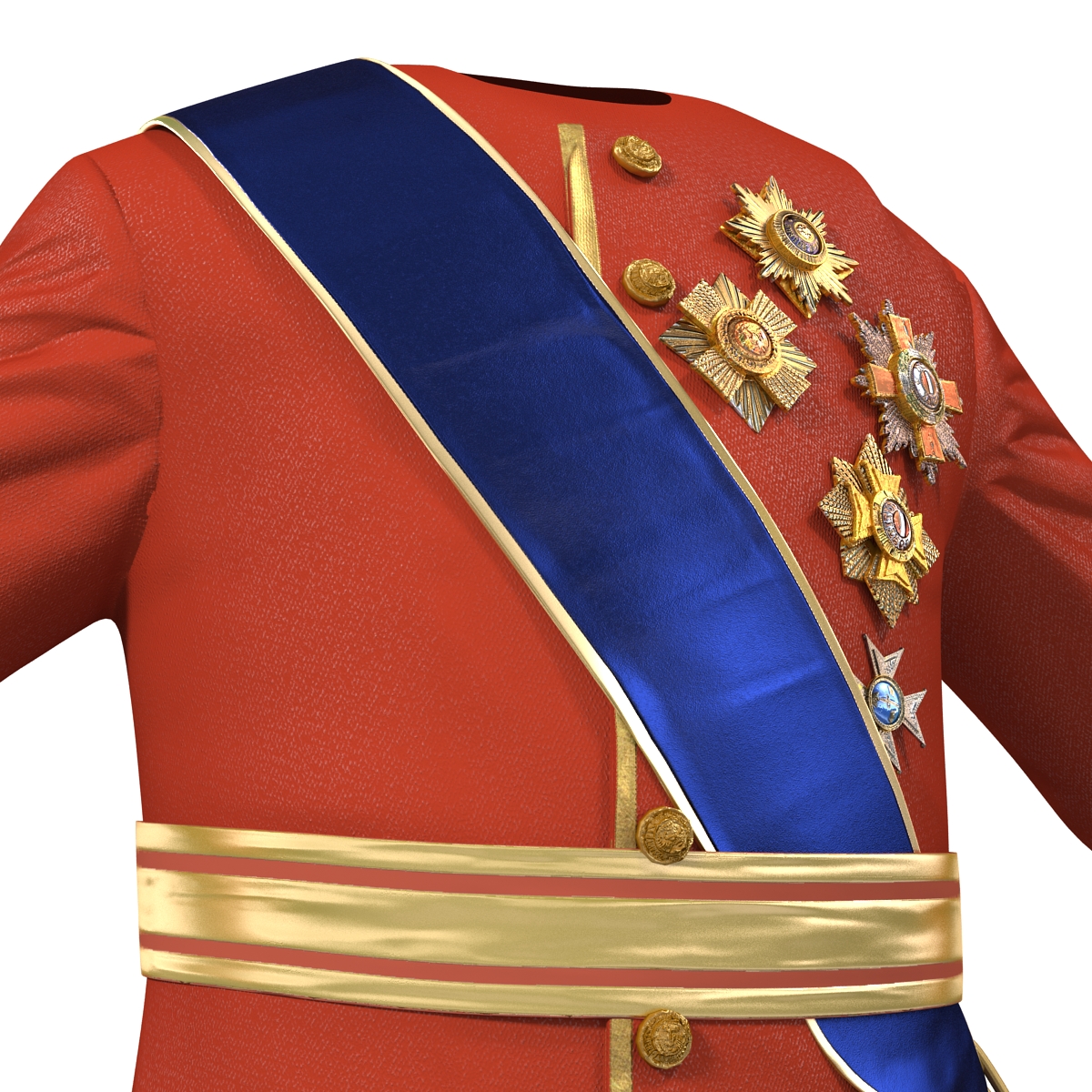 3D model Royal King Costume 5