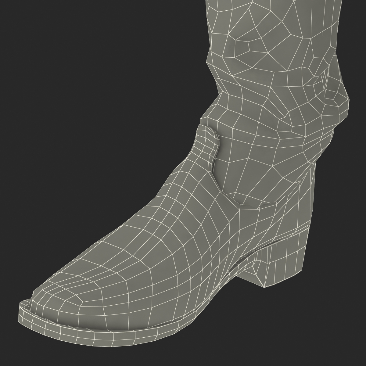 Medieval Leather Boots 3D